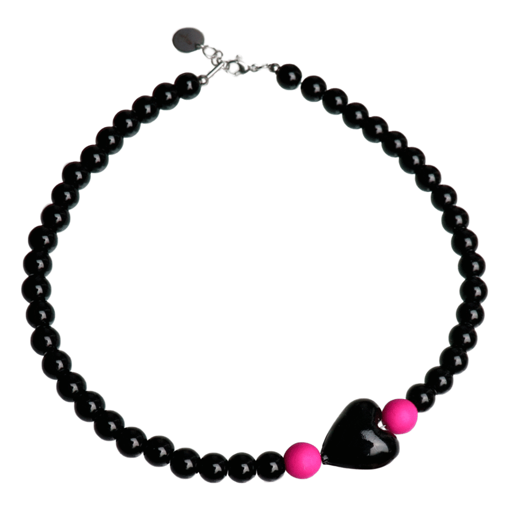 Collar Black Heart 56iUtP