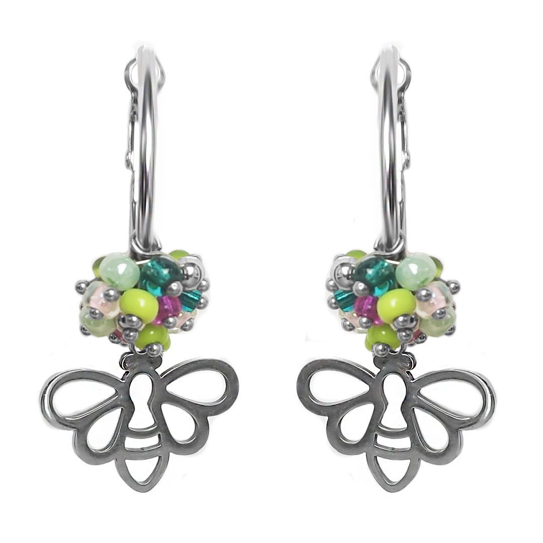 Pendientes abispa 4Oqk2-2 Pendientes abeja