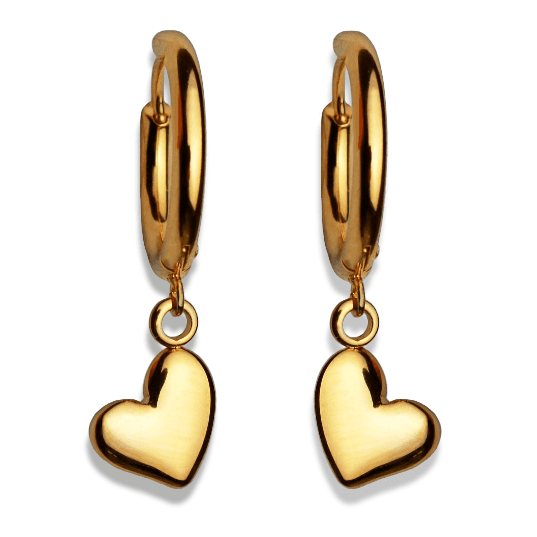 pendientes corazon pequeño Pendientes corazón