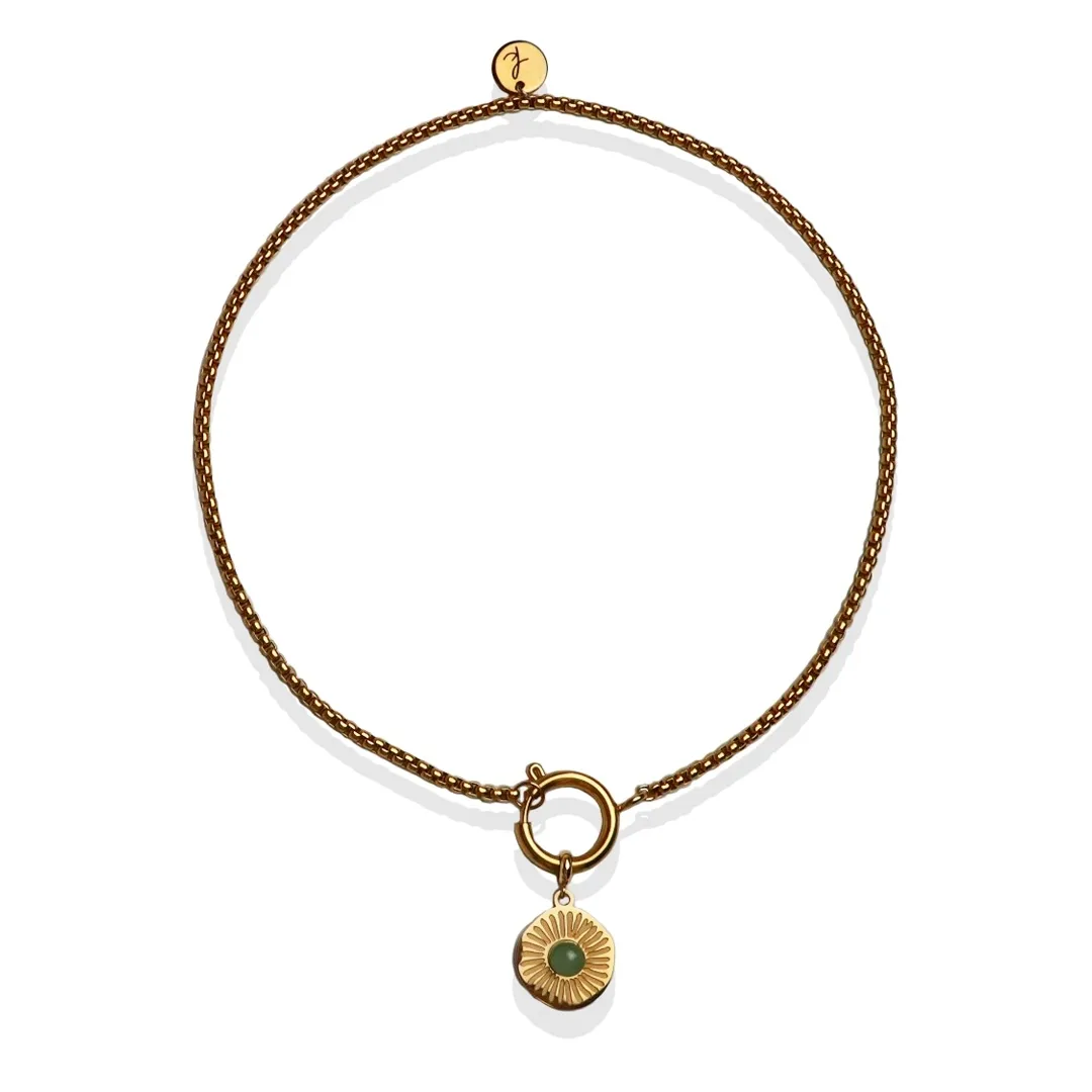 1648503336553 Collar Piedra Verde - detalle 2 - bisutería artesanal Katarsis