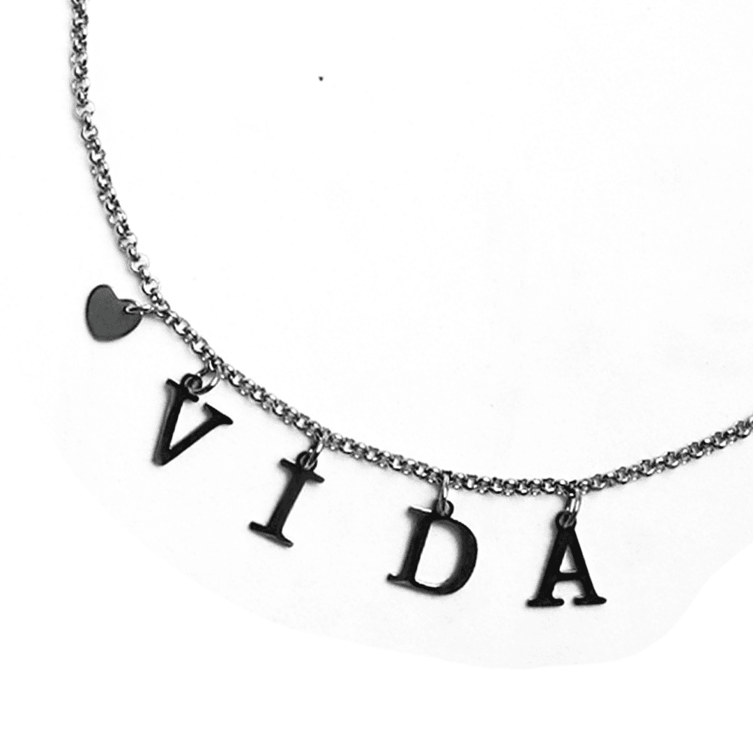 Collar VIDA2 (1) Collar Corazón-Vida - bisutería artesanal de Katarsis