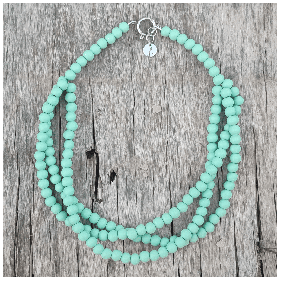 Collar 1 Collar Menta Poleo - detalle 3 - bisutería artesanal Katarsis