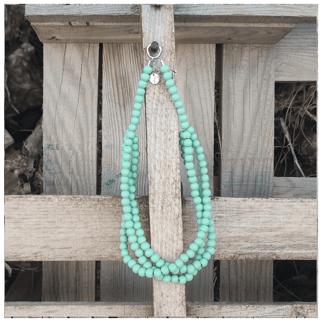 Collar 4 Collar Menta Poleo - detalle 6 - bisutería artesanal Katarsis