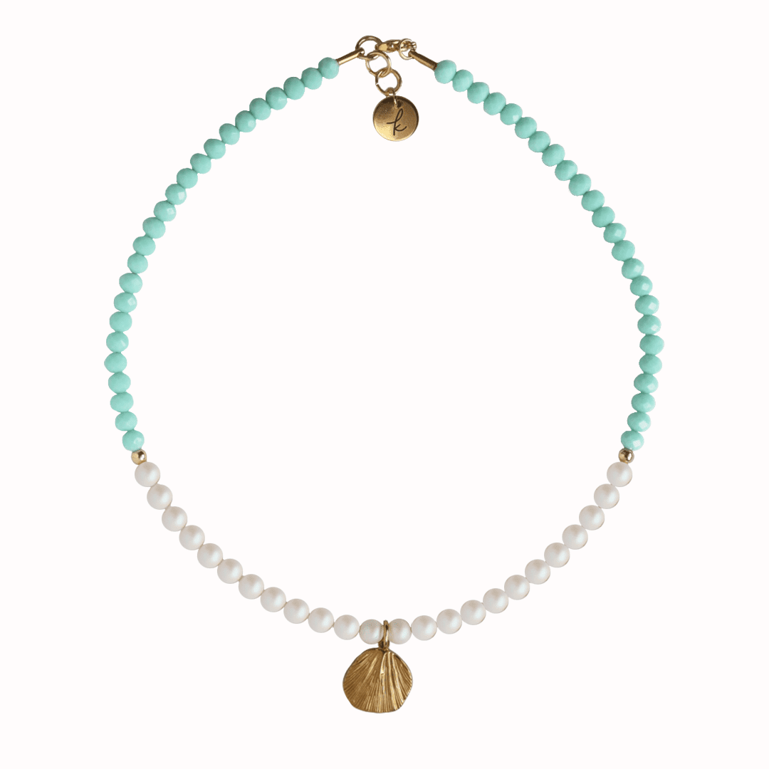 Collar perlas y concha png Collar Biser - bisutería artesanal de Katarsis