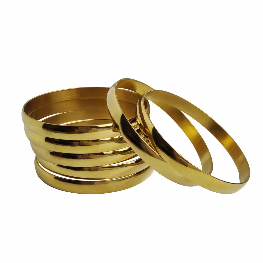 Pulsera Cane Dorada - bisutería artesanal de Katarsis