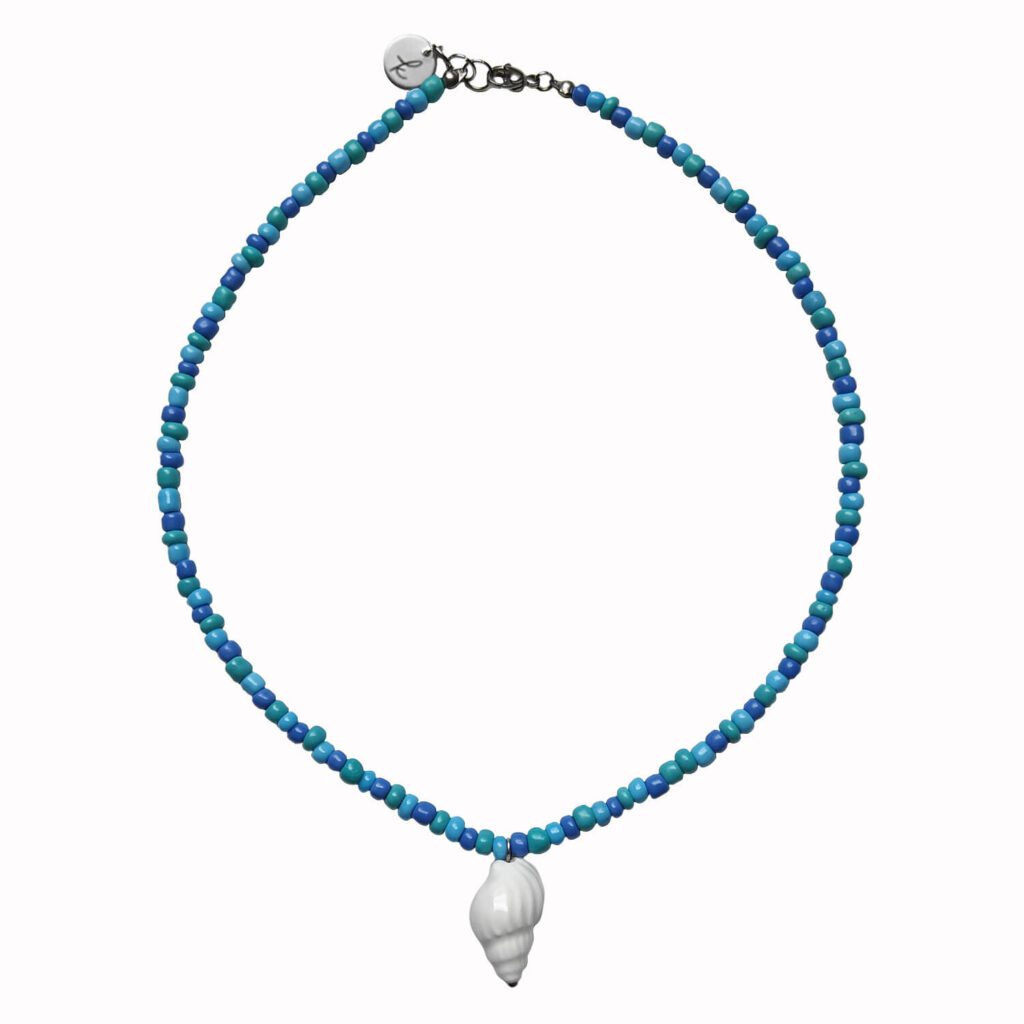 Collar Mar Azul - bisutería artesanal de Katarsis