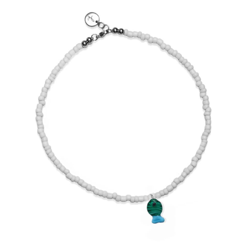 Collar Aguas Blancas - bisutería artesanal de Katarsis