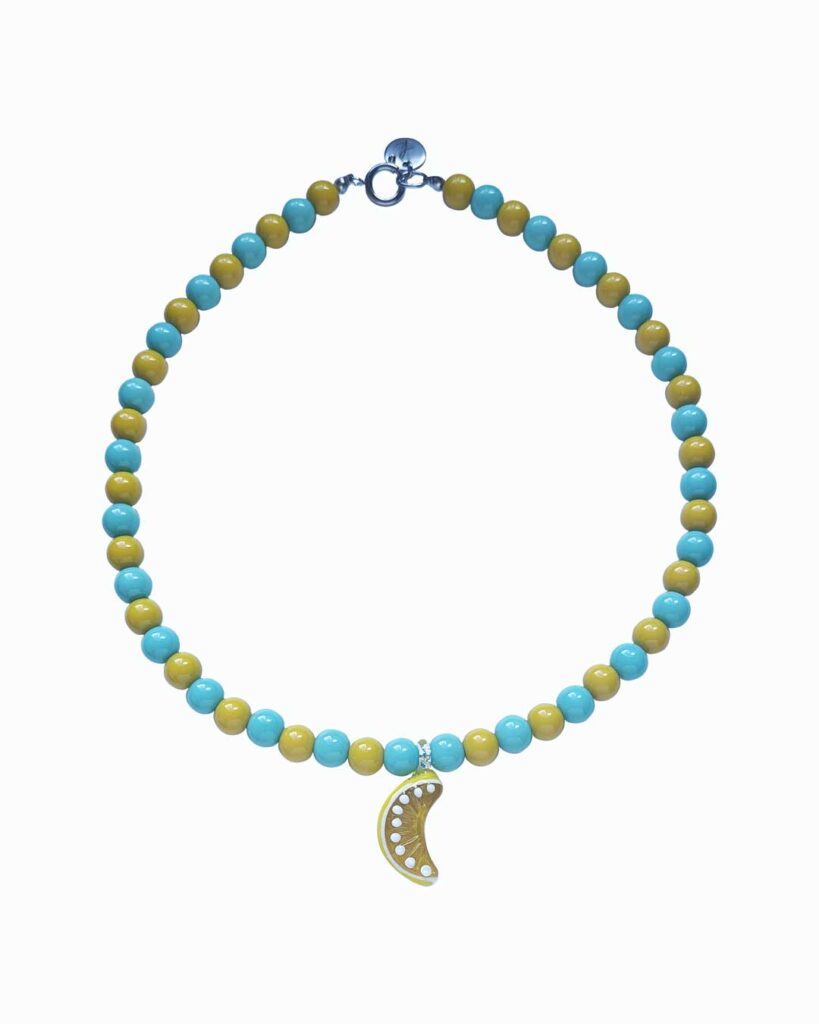 Collar Lima-Limón - bisutería artesanal de Katarsis