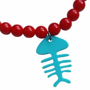 Collar Raspa & Roll - detalle 2 - bisutería artesanal Katarsis