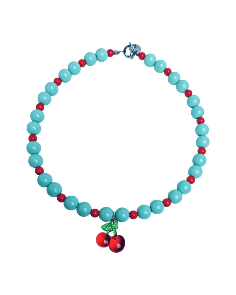 Collar Cherry Pop - bisutería artesanal de Katarsis