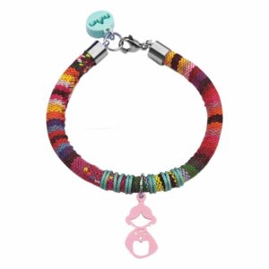 Pulsera manchega rosa